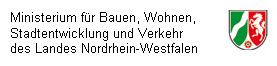 Logo des Ministeriums für Bauen, Wohnen, Stadtentwicklung und Verkehr des Landes Nordrhein-Westfalen